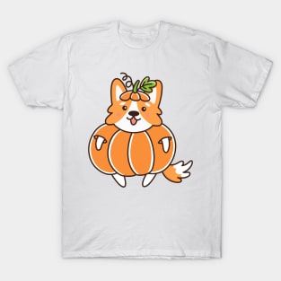 Cute corgi dog - pumpkin T-Shirt